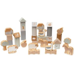 Set de cubes en bois l Ferme