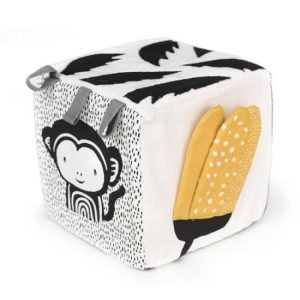 Cube sensoriel contrasté l Jungle