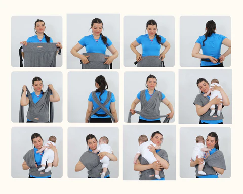 Écharpe de portage avec ceinture de soutien lombaire – Image 2