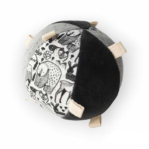 Balle d’éveil Constrastée avec Hochet| Nordique