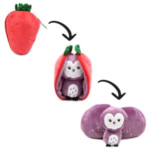 Peluche Violet la chouette/fraise – Flipetz