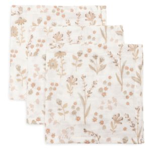 Serviette Gaze de Coton 31x31cm – Bloomy – 3 Unités