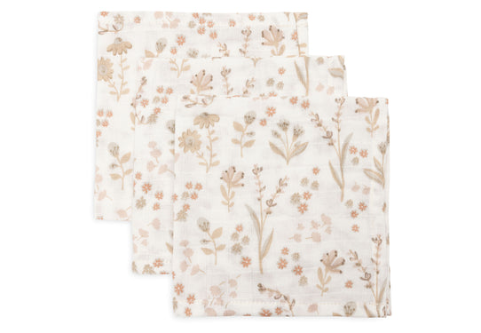 Serviette Gaze de Coton 31x31cm – Bloomy – 3 Unités
