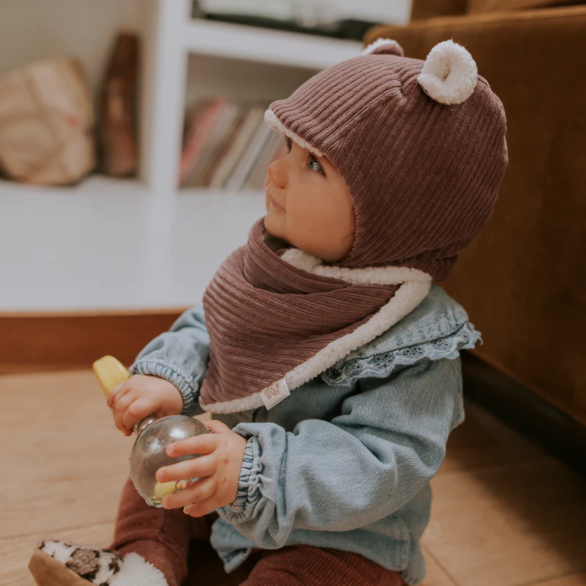 Bonnet velours l parme – Image 2