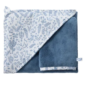 Cape de bain + gant – Forêt enchantée