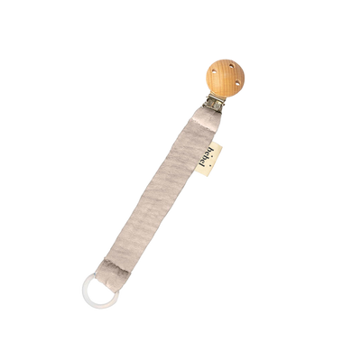 Attaches tétines Bebel l Grège