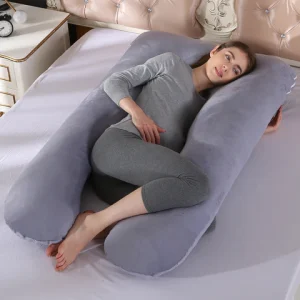 Coussin de grossesse géant gris