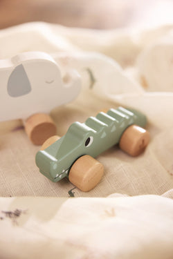 Jouet en bois à roulettes l Crocodile – Image 4