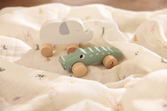 Jouet en bois à roulettes l Crocodile – Image 5