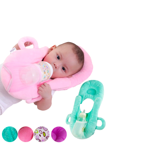 Oreiller d’allaitement pour bébé – support biberon