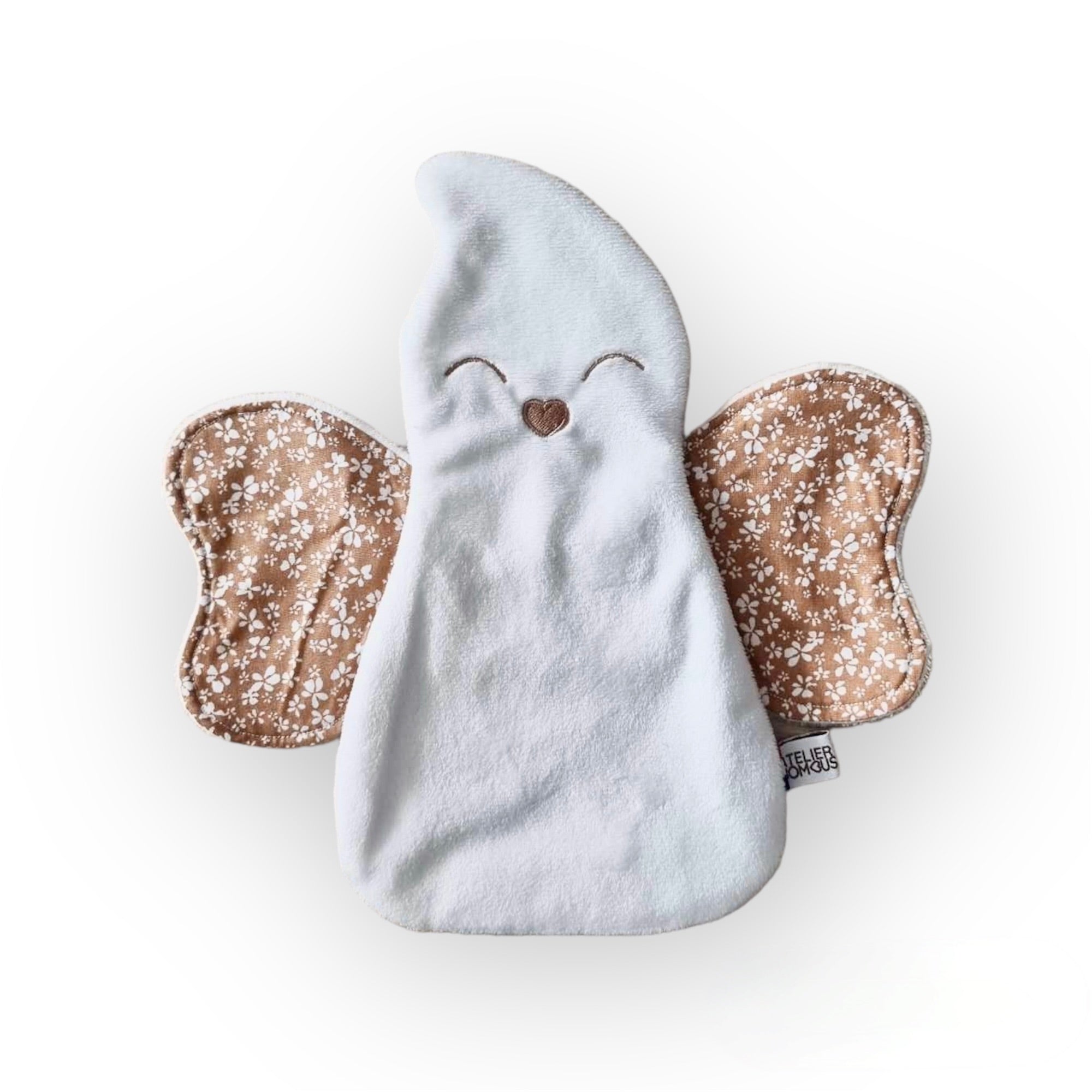 Doudou d’aide à la séparation | Bee Boo feuilles roses