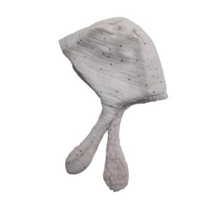 Béguin gaze de coton – écru doré