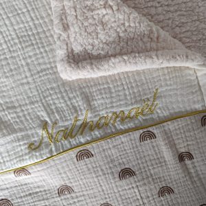 Couverture gaze de coton – Arcs en ciel