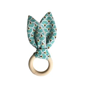 Anneau de dentition – Eventail bleu givré