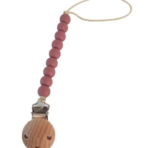 Attache tétine Mushie l Redwood