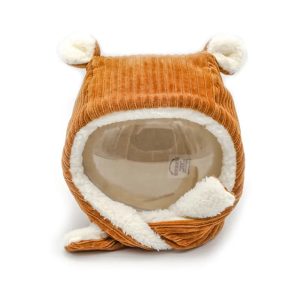 Bonnet Velours oreilles l Camel