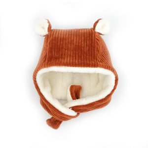 Bonnet Velours Oreilles l Paprika