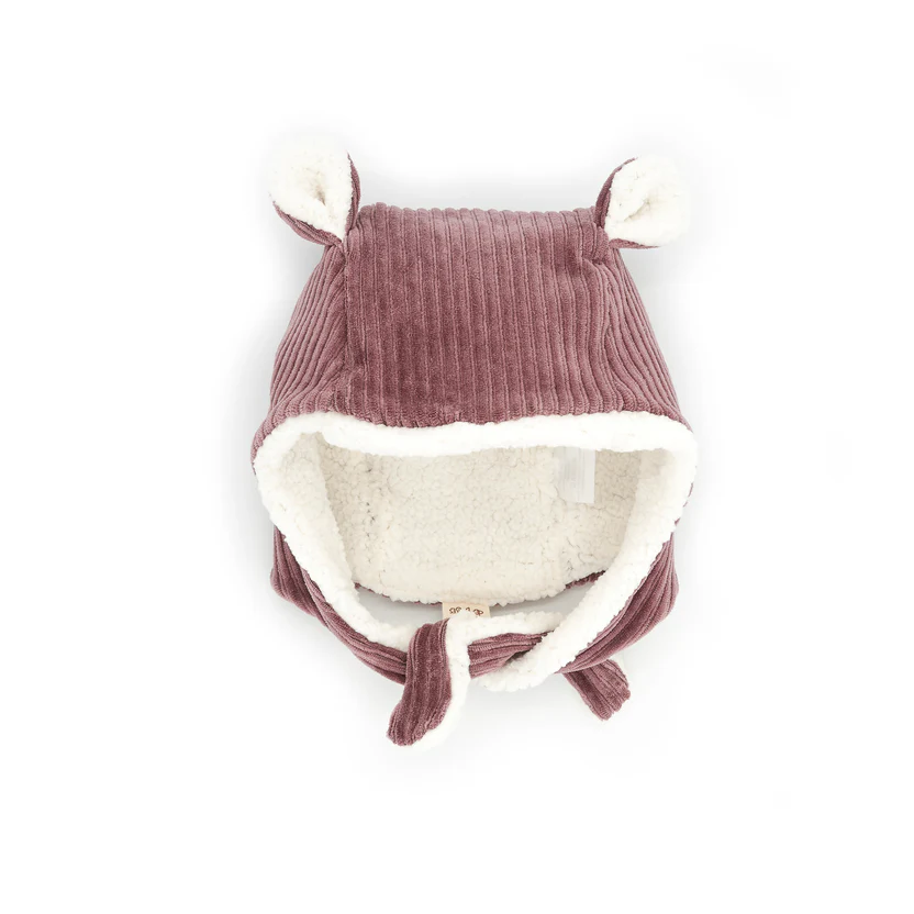 Bonnet velours l parme