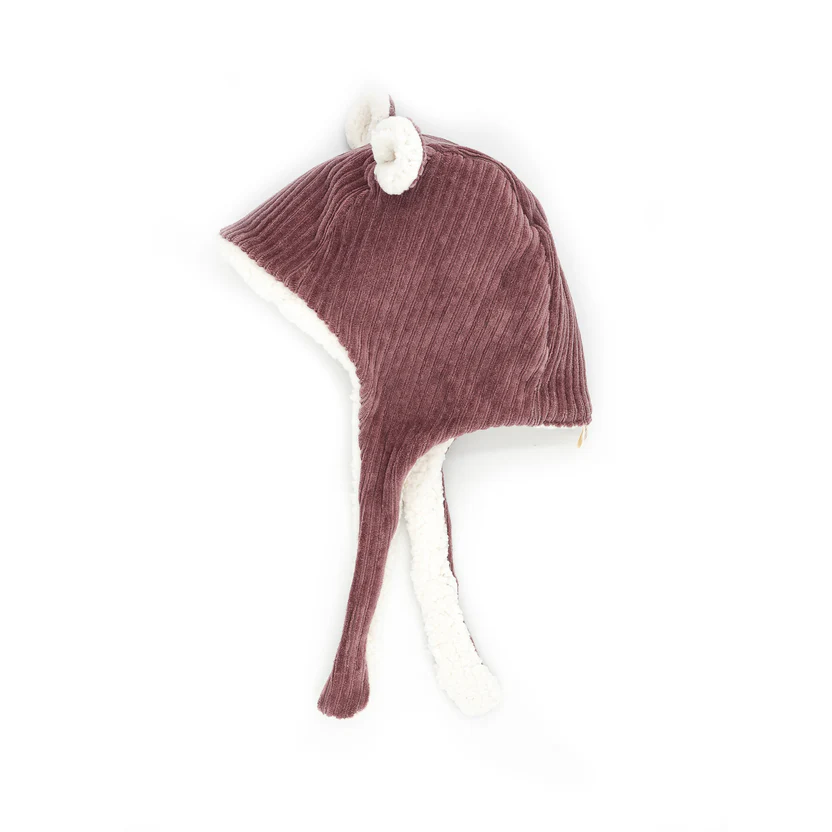 Bonnet velours l parme – Image 4