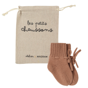 Chaussons l Mérinos Rouille
