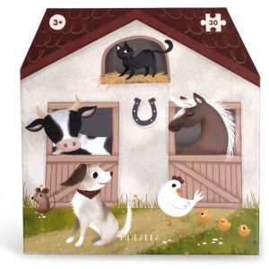 Coffret Grand Puzzle 30 Pces – A La Ferme