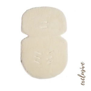 Couverture assise/insert ALWERO Maxi Cosy réversible en laine et lin