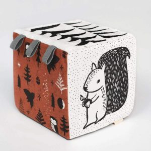 Cube sensoriel Contasté l Woodland