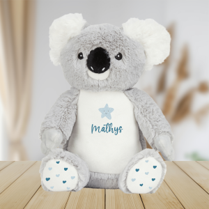 Peluche Personnalisée Koala prénom & motifs