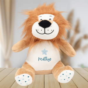 Peluche Personnalisée Lion Prénom & motifs