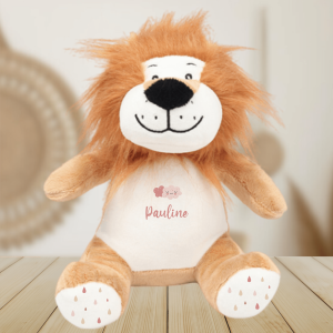 Peluche Personnalisée Lion Prénom & motifs