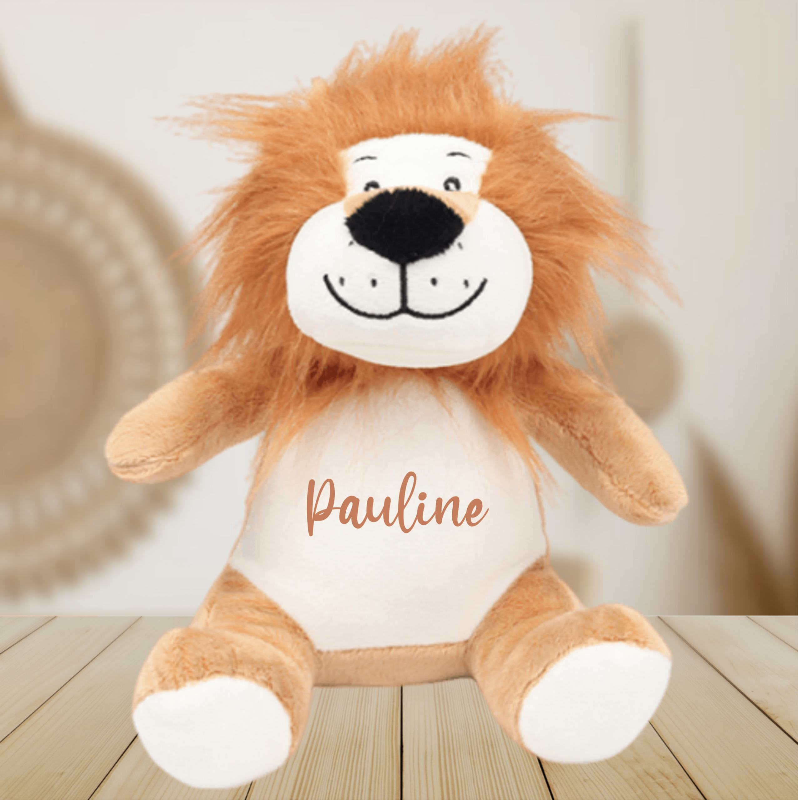 Peluche Personnalisée Lion Prénom