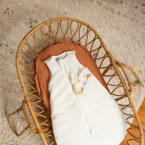 Gigoteuse naissance 0-3 mois l  Velours côtelé blanche