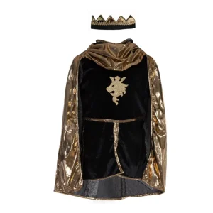 Déguisement de chevalier avec cape et couronne | Or