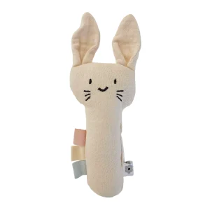 Hochet en coton bio SUMMERVILLE ORGANIC Lapin Sable