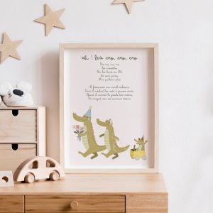 Affiche Comptine – Ah les crocodiles