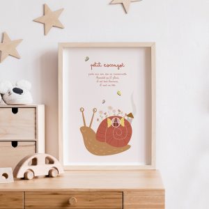 Affiche Comptine – Petit Escargot