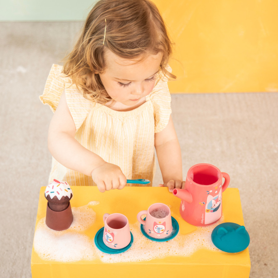 Jouet de bain – Set de thé Jeanne le chat – Image 6