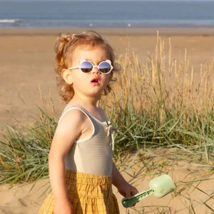 Lunettes de soleil bébé KI ET LA Ourson Rose Pâle
