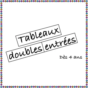 Livre d’activités enfant LEHA ACTIVITIES Tableaux doubles entrées