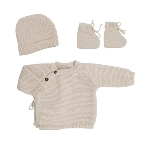 Ensemble en Maille Bébé 0-1 Mois l Nougat