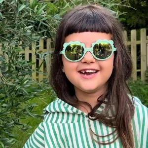 Lunettes de soleil bébé KI ET LA Lion Sauge