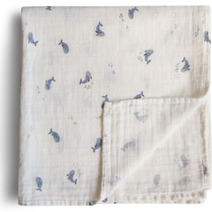 Maxi lange en coton bio Baleine l Mushie