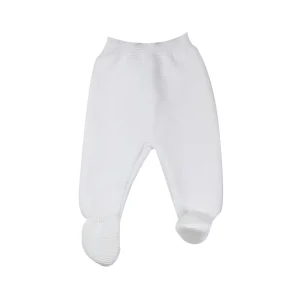 Pantalon Naissance en maille l Blanc