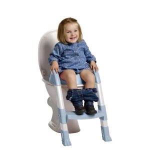 Réducteur WC Kiddyloo fleur bleue/ blanc – Thermobaby