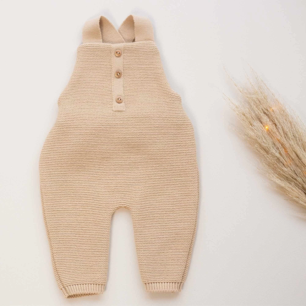 Salopette en Maille l Biscuit