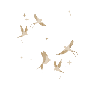 Set décoration l Hirondelle en Bois