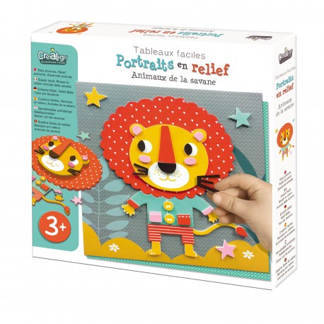 Portraits en relief l Animaux de la Savane