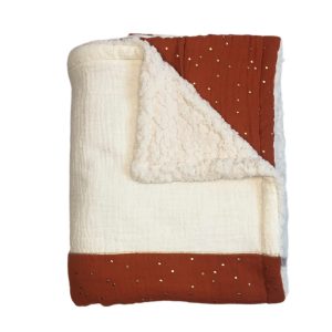Couverture gaze de coton – Terracotta