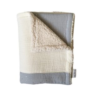 Couverture gaze de coton – Gris clair argenté