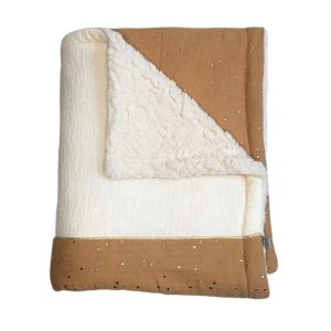 Couverture gaze de coton – Camel